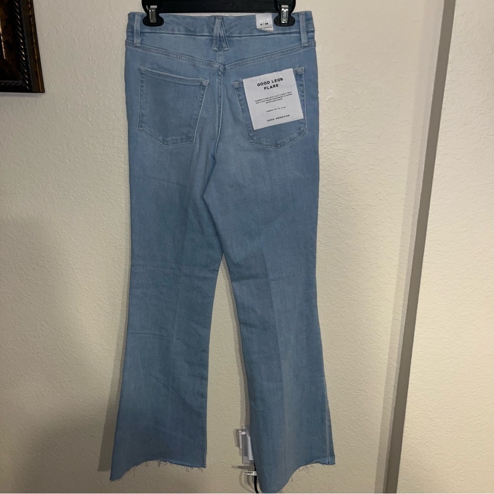 Good American Good Legs Flare Jeans Size 6/28 New With Tags - Picture 6 of 10